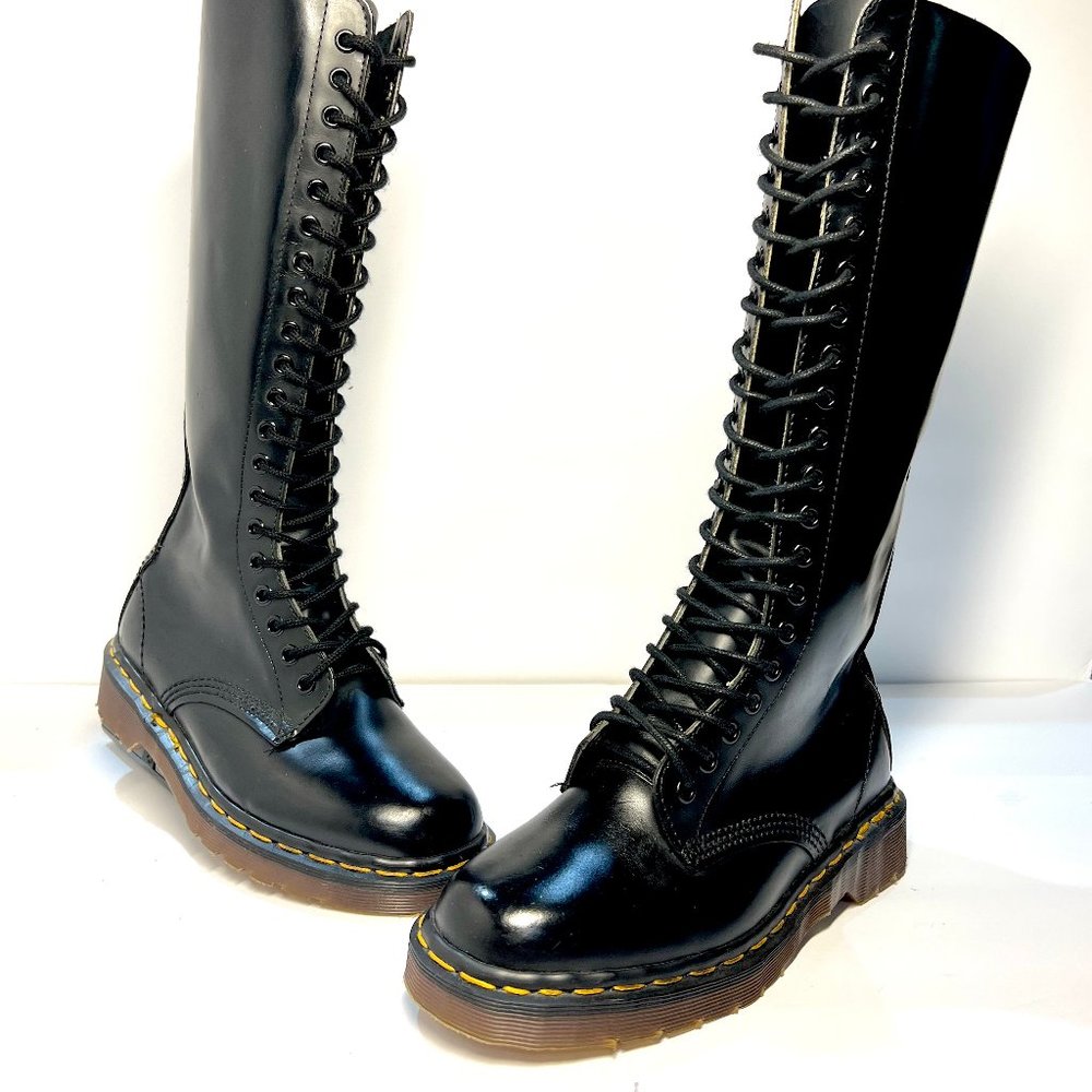 Never Worn/New 20 - Hole Knee High Leather Dr. Martens